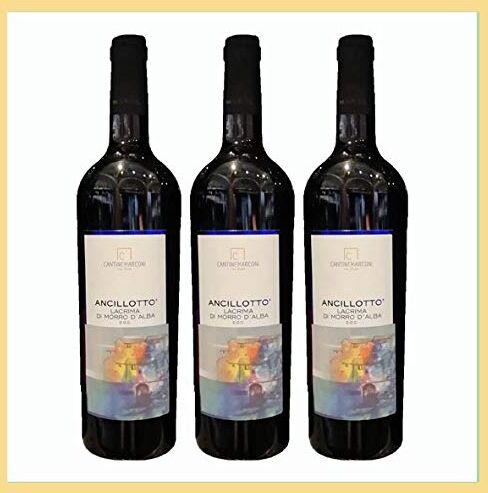 marche in italy 3X Lacrima Morro D'Alba Doc 0,75 L. Cantine Marconi, Prodotto Tipico Marchigiano, Italia