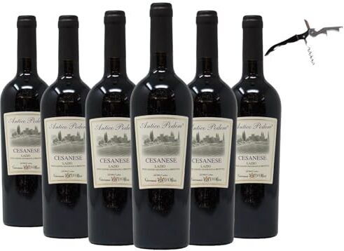 Generic x6 Cesanese Antico Podere Vino Rosso Giovanni D'Offizi 6x75cl con levatappi