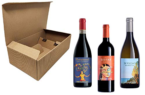 Zeus Party Box Wine Selection -DONNAFUGATA- "Floramundi" DOCG + Etna Bianco DOC “Sul Vulcano" + Sicilia Rosso DOC "Sedàra" 0,750 ml