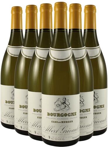 Generico Bourgogne Clos du Murger bianco 2018 Domaine Albert Grivault DOP Borgogna Francia Vitigni Chardonnay 6x75cl