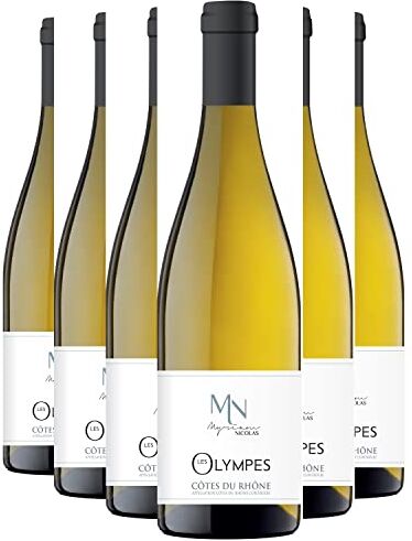 Generico Côtes du Rhône Les Olympes bianco 2023 Myriam Nicolas DOP Valle del Rodano Francia Vitigni Grenache Blanc,Clairette,Viognier 12x75cl