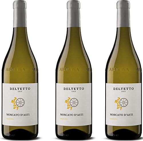 Deltetto Moscato d'Asti Docg      Vino Dolce Piemonte   3 Bottiglie 75cl   Vini Piemontesi   Idea Regalo