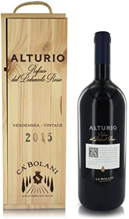 CA' BOLANI Vino Rosso Alturio Refosco dal Peduncolo Rosso, Friuli DOC Aquileia, 2015, 1,5 Lt in Cassetta di Legno