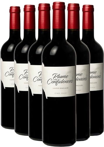 Generico Plume des Confidences Saint-Emilion rosso 2016 DOP Bordeaux Francia Vitigni Cabernet Sauvignon,Merlot 6x75cl