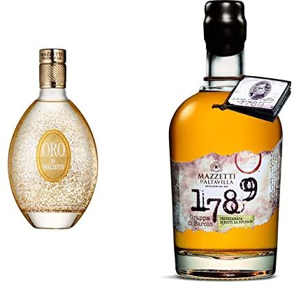 Mazzetti D' Altavilla Liquore Oro 500 ml & 1789 Grappa di Barolo Bourbon Cask Finish 500 ml