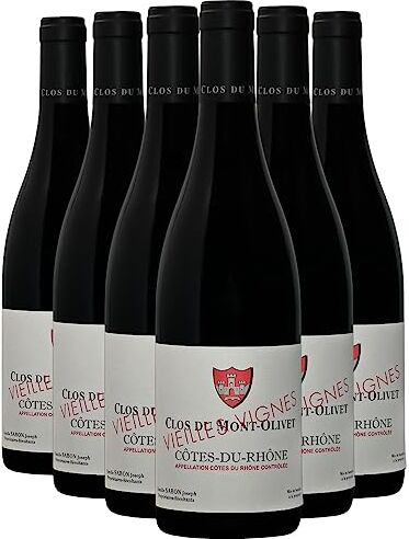 Generico Côtes du Rhône Vieilles Vignes rosso 2021 Clos du Mont-Olivet DOP Valle del Rodano Francia Vitigni Grenache,Syrah,Mourvèdre 12x75cl