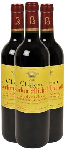 Generico Château Corbin Michotte Saint-Emilion Grand Cru Classé rosso 2009 DOP Bordeaux Francia Vitigni Merlot,Cabernet Franc,Cabernet Sauvignon 3x75cl 16/20 Édition 2012 Gault & Millau