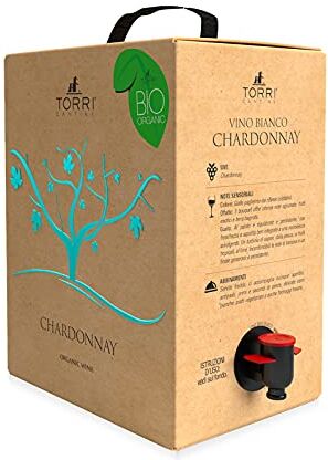 Torri Cantine Vino bianco Bag in Box Chardonnay Biologico 5 Litri