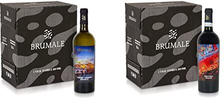 Brumale Vino Bianco Trebbiano Chardonnay Rubicone IGT & Vino Rosso Nero D'Avola Sicilia DOC