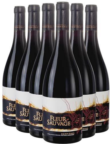 Generico Languedoc Sommières Fleur Sauvage rosso 2020 Organico Les Vignerons du Sommiérois DOP Linguadoca Rossiglione Francia Vitigni Syrah,Grenache 6x75cl