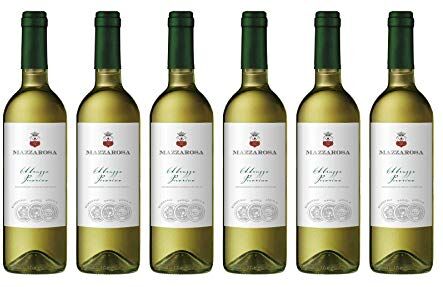 Marchesi Mazzarosa Vino Bianco Pecorino DOC 2021 Cantine Mazzarosa Box 6 bottiglie 0,75 L Produzione e Qualità Sostenibile Certificata SQNPI Abruzzo Made in Italy Vintage: 2021