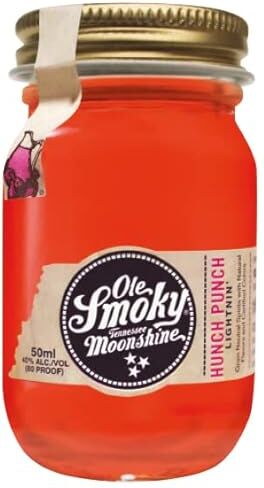 OLE_SMOKY MOONSHINE SPIRIT DRINK OLE SMOKY MOONSHINE HUNCH PUNCH LIGHTNIN' MIGNON   40%   50 ml