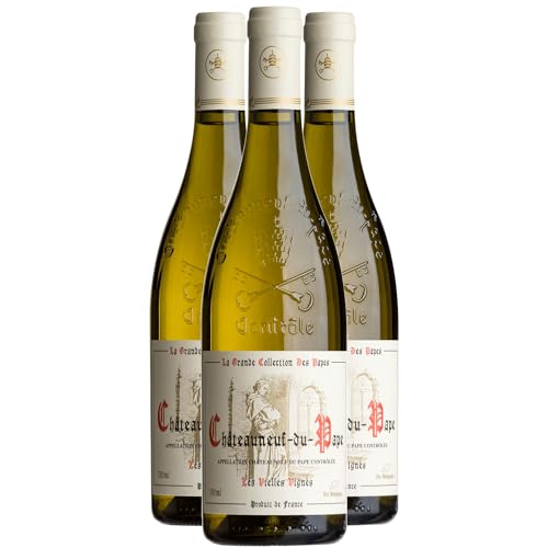 Generico Châteauneuf-du-Pape Cuvée Clément VI Les Vieilles Vignes bianco 2022 La Grande Collection des Papes DOP Valle del Rodano Francia Vitigni Grenache Blanc,Roussanne,Clairette 3x75cl