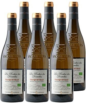 Generico Vacqueyras Vignobles & Compagnie bianco 2020 Organico Les Roches des Dentelles DOP Valle del Rodano Francia Vitigni Viognier,Bourboulenc,Roussanne 6x75cl