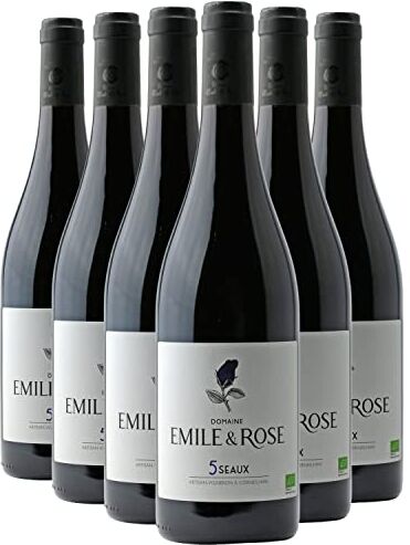 Generico Coteaux de Béziers Les 5 Seaux rosso 2021 Organico Domaine Emile et Rose IGP Linguadoca Rossiglione Francia Vitigni Cinsault,Merlot,Syrah 12x75cl