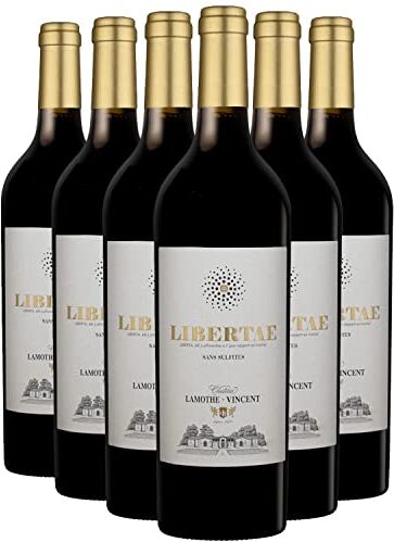 Generico Bordeaux "Libertae" sans souffre rosso 2021 Château Lamothe-Vincent DOP Bordeaux Francia Vitigni Merlot,Malbec 6x75cl