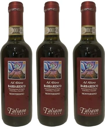 Taliano Michele 3 bottiglie da 375 ml Barbaresco Docg cru MONTERSINO 2020 bottiglia Taliano, Vino Rosso 3 x 375 ml