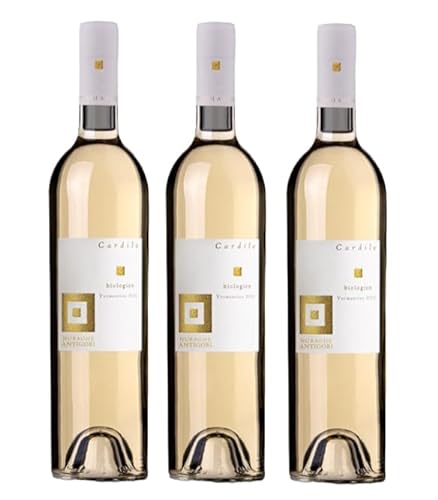 Cantine Antigori 3 bottiglie di Vermentino DOC Sardegna Cardile Biologico Antigori vino bianco 3x750 ml