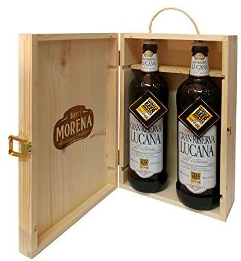 Morena Birra  Selezione 2 Craft Beer 75cl in Cassa di Abete Naturale (2 Gran Riserva Lucana)