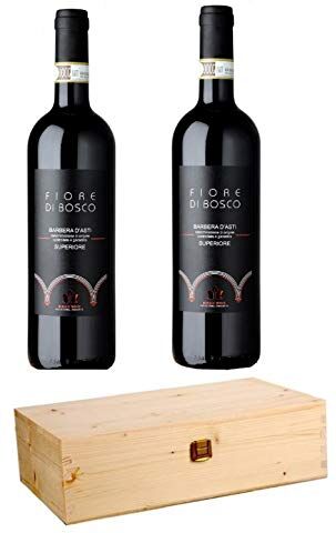 Boggero Bogge Wine Barbera d'Asti superiore Fiore di Bosco 2 bott 0,75 L scatola legno regalo