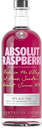 ABSOLUT RASPBERRY Flavored Vodka 38% Vol. 0,7l