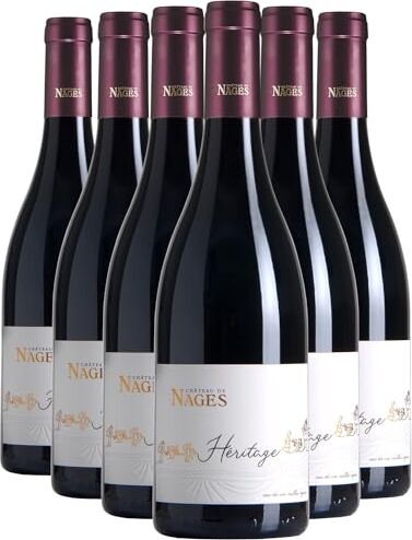 Generico Château de Nages Héritage rosso 2021 Organico DOP Costières de Nîmes Valle del Rodano Francia Vitigni Grenache,Mourvèdre,Syrah 12x75cl 88-91/100 Jeb Dunnuck