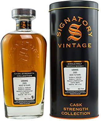 Signatory Vintage LEDAIG 16 Years Old Cask Strength 2005 66,1% Vol. 0,7l in Tinbox