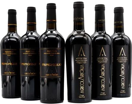 Agricola Armònja Primitivo di Gioia Del Colle Agricola Armonja Puglia IGT Primomiglio + Puglia DOC Corte Sant' Elia 3+3 bottiglie da 0.75 L