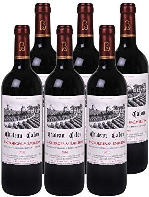 Generico Château Calon Saint-Georges-Saint-Emilion rosso 2010 DOP Bordeaux Francia Vitigni Merlot,Cabernet Franc,Cabernet Sauvignon 6x75cl Médaille de Bronze International Wine Challenge