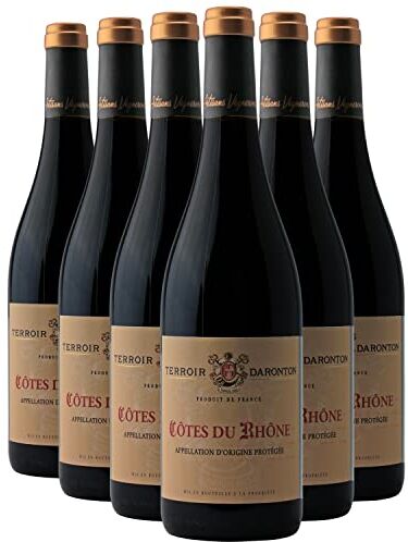 Generico Côtes du Rhône rosso 2021 Terroir Daronton DOP Valle del Rodano Francia Vitigni Grenache,Carignan,Syrah 6x75cl