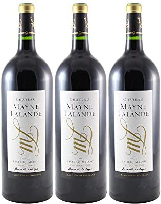 Generico Château Mayne Lalande Cru Bourgeois MAGNUM rosso 2007 DOP Listrac-Médoc Bordeaux Francia Vitigni Merlot,Cabernet Sauvignon,Cabernet Franc 3x150cl