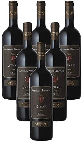 Castello di Poppiano Syrah Vino Rosso Igt Toscana  (6 bottiglie 75 cl.)