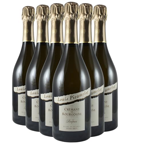 Generico Crémant de Bourgogne Les Reipes Chardonnay Extra Brut bianco 2018 Louis Picamelot DOP Borgogna Francia Vitigni Chardonnay 6x75cl