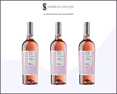 Sommelier Wine Box ROSATO SALENTO 125 Leggermente Frizzante   Cantina Feudi Salentini   Annata 2019