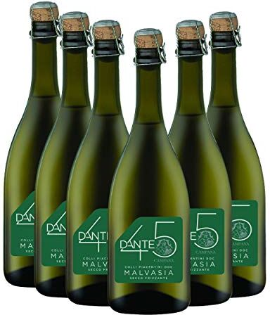 Dante 45 Malvasia Colli Piacentini Doc Secco Frizzante  confezione da 6 bottiglie