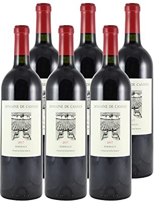 Generico Bordeaux rosso 2017 Domaine de Cambes DOP Bordeaux Francia Vitigni Merlot,Cabernet Franc 6x75cl