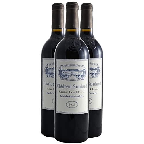 Generico Château Soutard rosso 2015 DOP Saint-Emilion Grand Cru Bordeaux Francia Vitigni Merlot,Cabernet Franc,Cabernet Sauvignon 3x75cl 89-91/100 Robert Parker