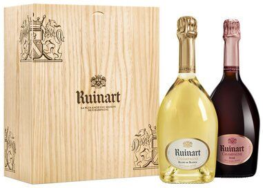 Ruinart , Duo Box 2 Bottiglie in Scatola di Legno di Champagne Champagne, 1.5 L