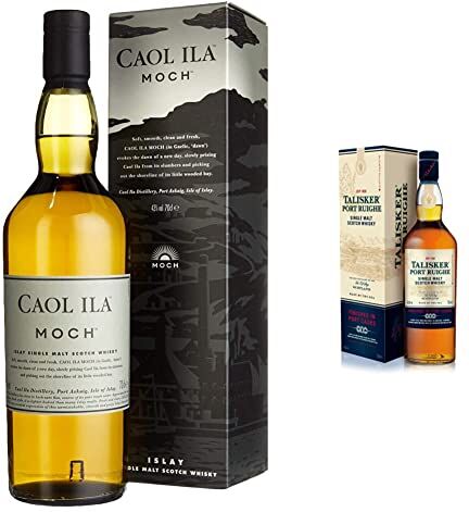 Caol Ila Moch Single Malt Scotch Whisky 700 ml & Talisker Port Ruighe Single Malt Scotch Whisky 700 ml