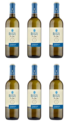 Zeus Party Botte Buona 6 Bottiglie di vino bianco TREBBIANO RUBICONE IGT da 0,75 l