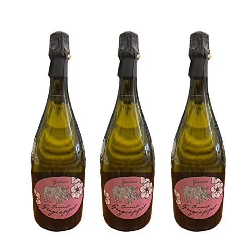 Nicolucci Tris tre Bottiglie  Frizzante Grigiappio Rubicone IGT Trebbiano Vino Bianco Frizzante 11,5% vol 750mlx3