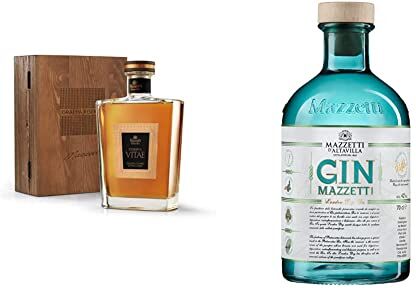 Mazzetti D' Altavilla Mazzetti d'Altavilla Riserva Vitae Grappa Invecchiata in cassetta 700 ml & Gin 700 ml