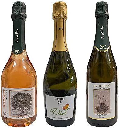 Generico Tris Vini Spumante BURSON Rosè + DIVO Famoso Extra Dry + RAMBELA Brut