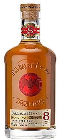 Bacardi Rum Gran Reserva, 8 anni, 70 cl con latta