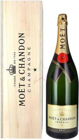 Moet & Chandon Moët & Chandon Champagne IMPÉRIAL Brut in cassa di legno 12,00% 3,00 Liter