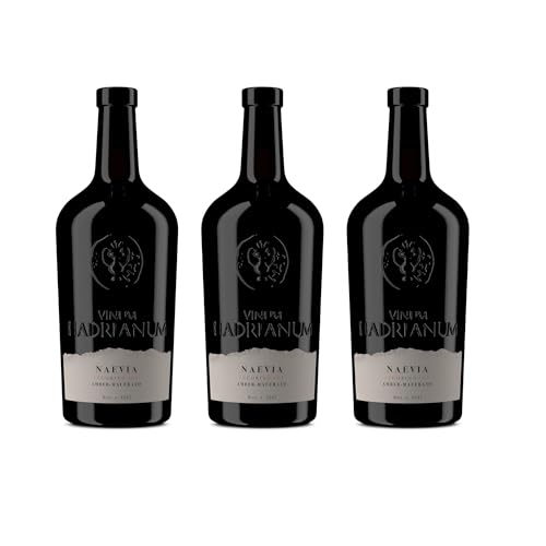 Vinum Hadrianum 3 Bottles Italian NAEVIA 2022 White Wine (Color Amber) by    Pecorino Colli Aprutini IGT Embrace Wine   Excellence in Every Sip (Each Bottle 750 ml)
