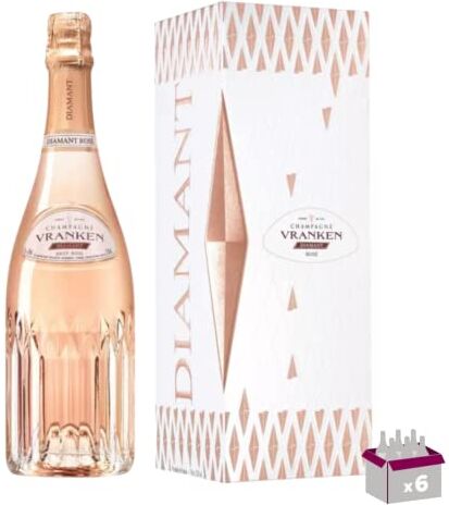 Wine And More 6 Champagne Vranken Diamant Rosé 6x75cL Étui