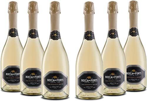 Rocca dei forti Spumante Brut di Qualità Verdicchio dei Castelli di Jesi DOC Pacco da 6 x 750 ml