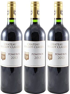 Generico Château Guillot Clauzel rosso 2013 DOP Pomerol Bordeaux Francia Vitigni Cabernet Sauvignon,Merlot 3x75cl