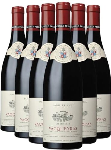 Generico Vacqueyras Les Christins rosso 2021 Famille Perrin DOP Valle del Rodano Francia Vitigni Grenache 12x75cl